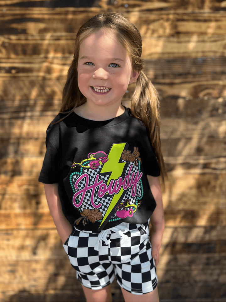 KIDS Howdy Thunderbolt Western Graphic Tee | gussieduponline