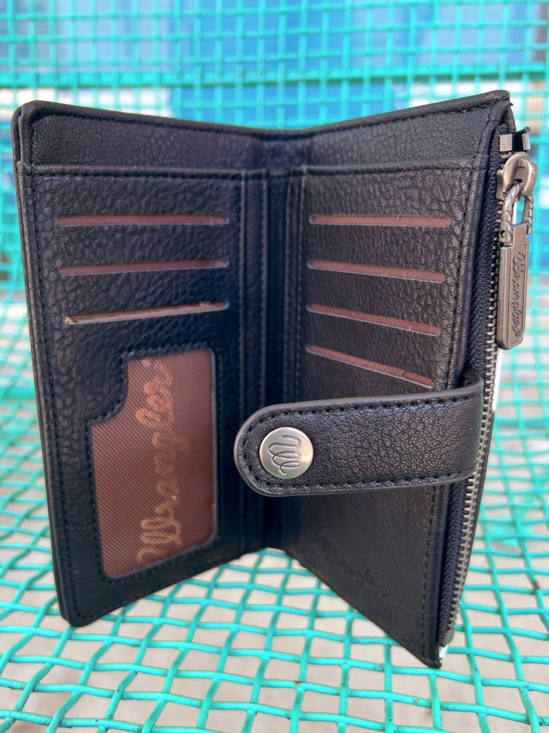 Wrangler Spotted Glory Black Wallet | gussieduponline