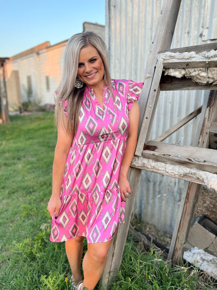 Sterling Kreek Needed Me Pink Dress | gussieduponline