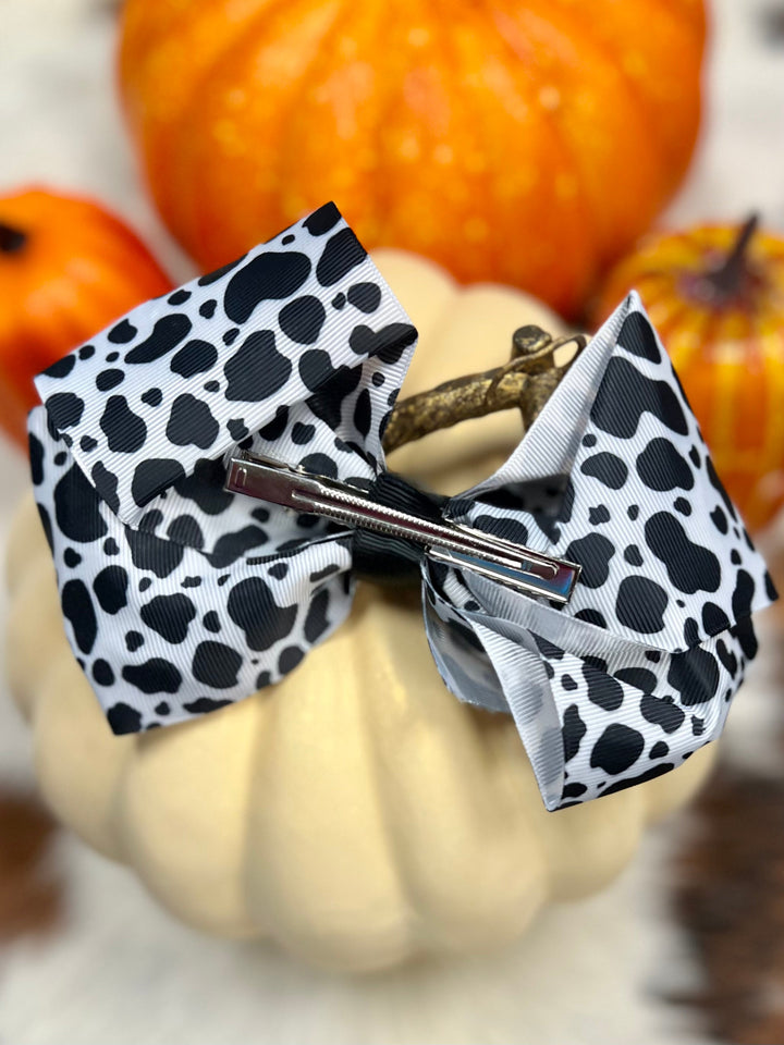 Cow Print Bow | gussieduponline