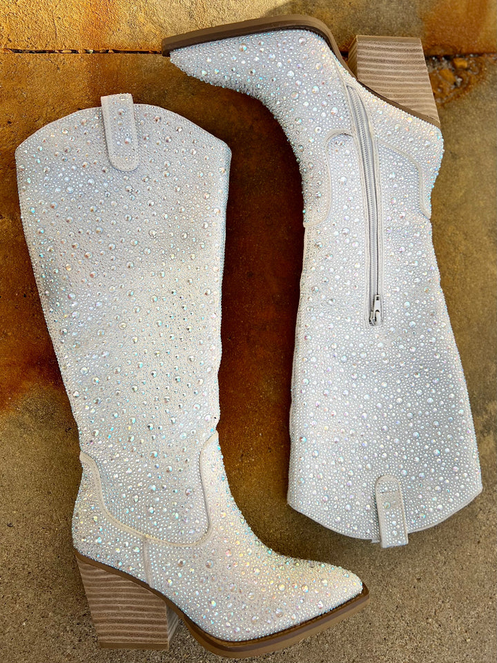 Very G Tall In A Silver Cadillac Boots* | gussieduponline