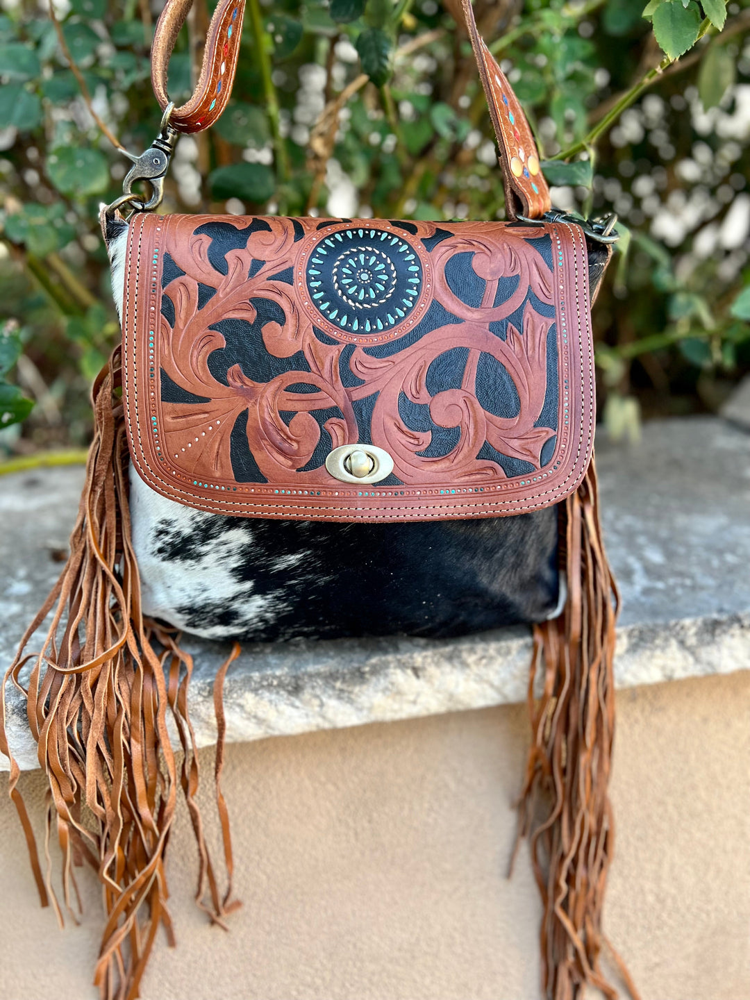 Broken Bough Tooled Bag | gussieduponline