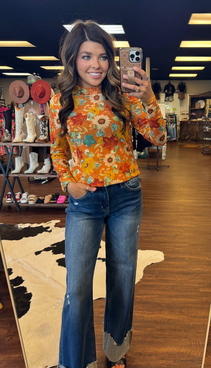 Sterling Kreek Blissfully Blessed Mesh Top