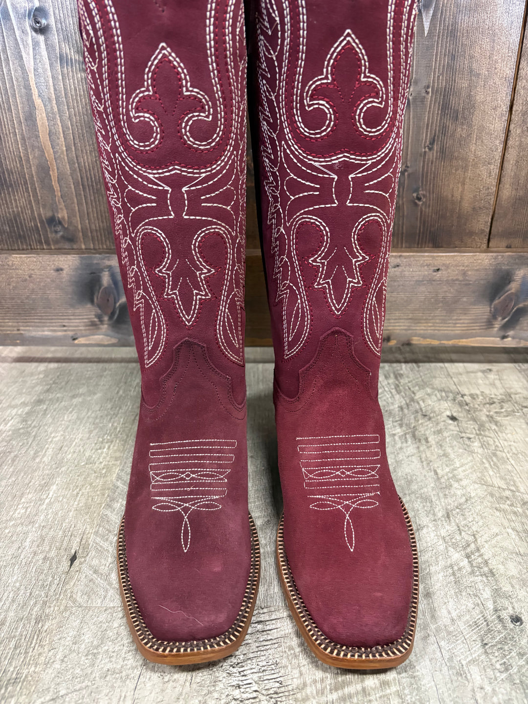 Tanner Mark Women's Burgundy Suede Boots