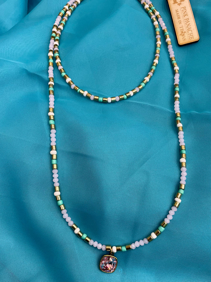 Panache Pink Princess Necklace | gussieduponline