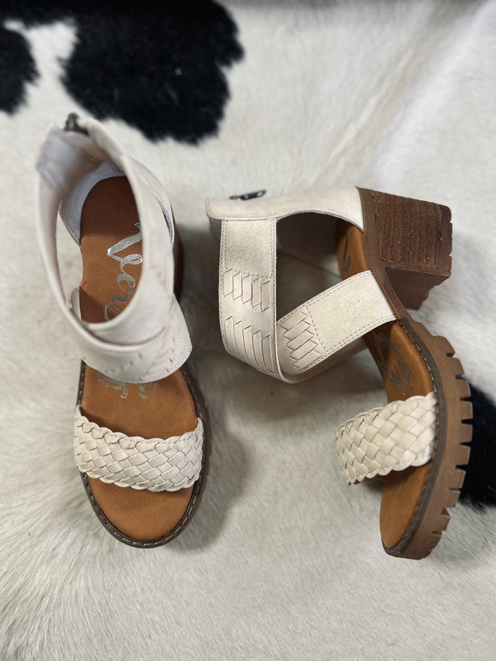Cream Vana Braided Heels*