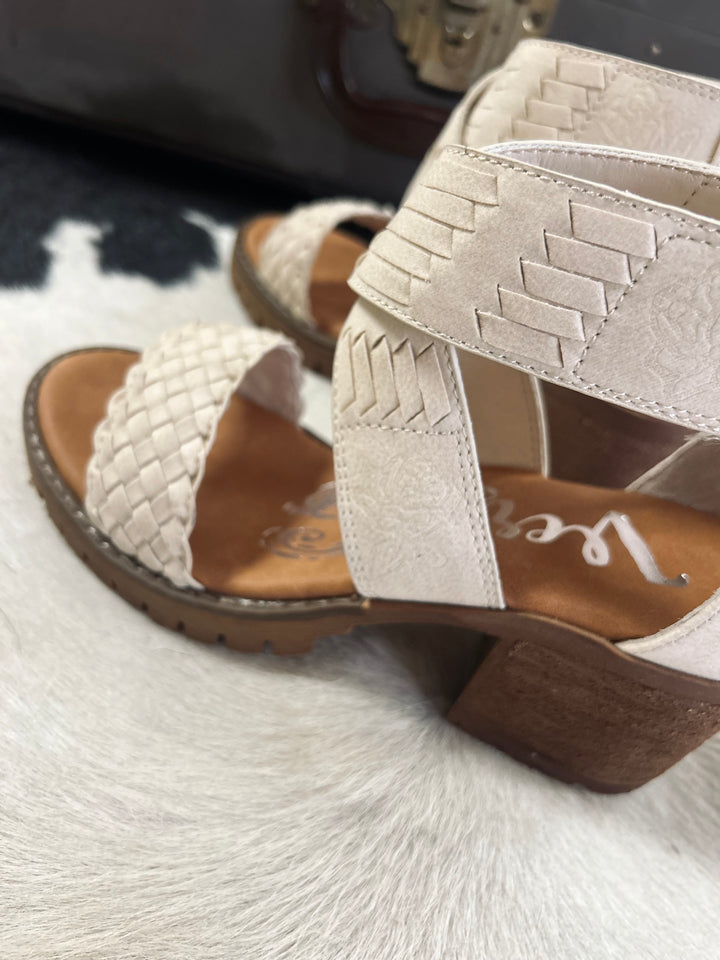 Cream Vana Braided Heels*