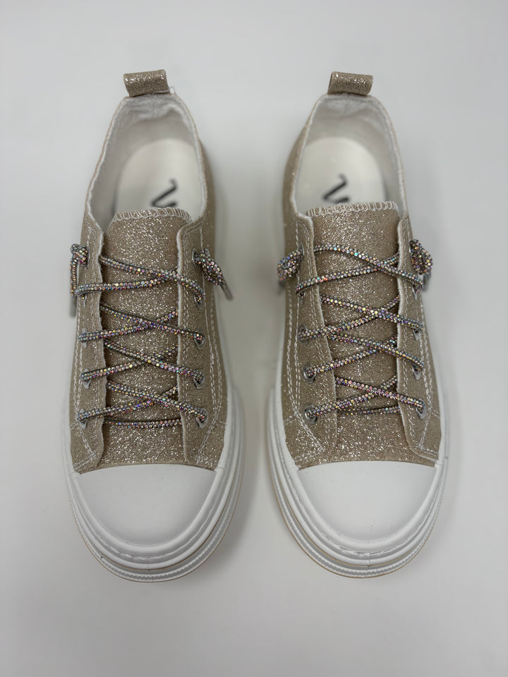 Very G Gold Aman Sparkle Sneakers