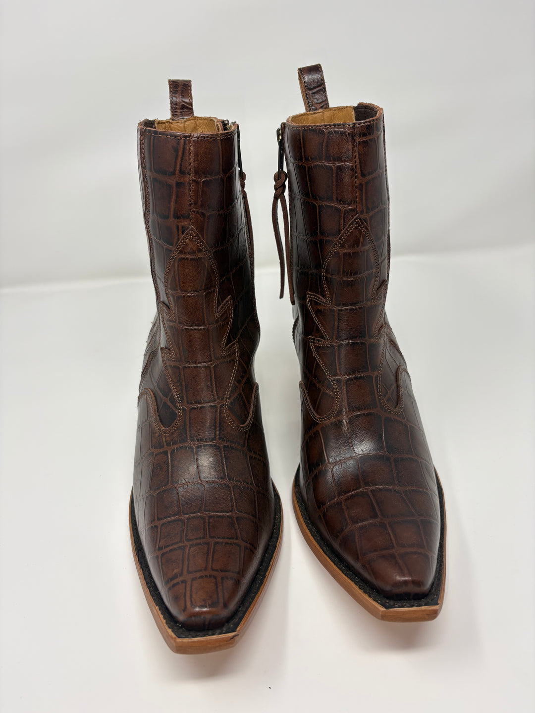 Ariat Women's Jade Luxe Espresso Croc Booties