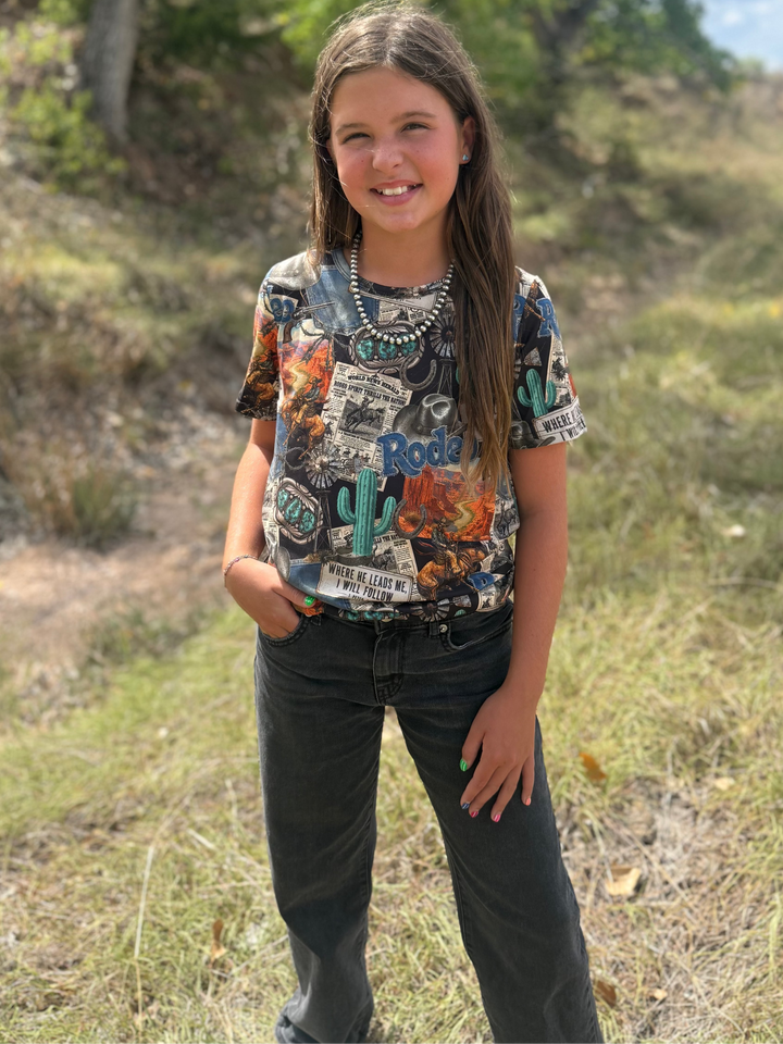 KIDS Retro Rodeo Nights Top