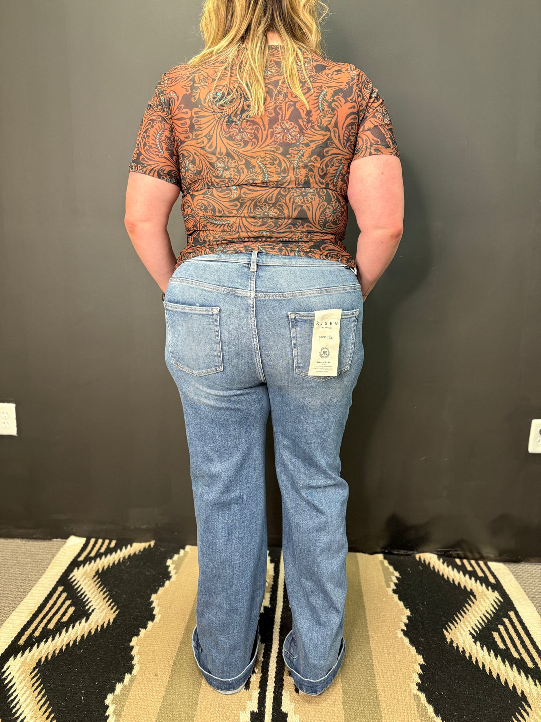 PLUS TC High Rise MW Wide Leg Jeans