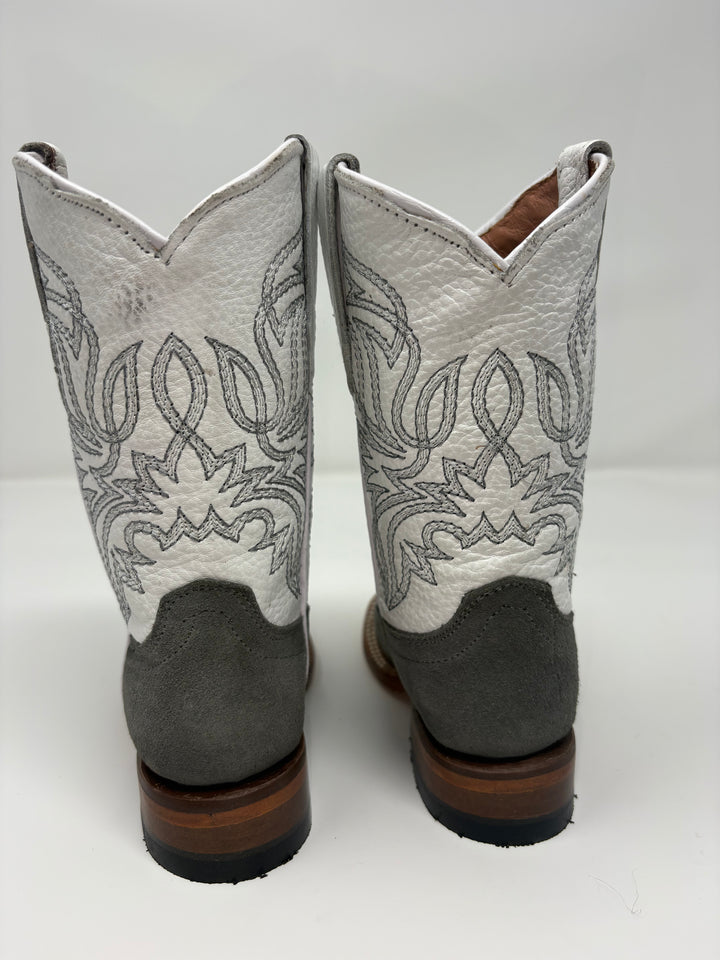 KIDS Tanner Mark Grey Suede w/ White Tops