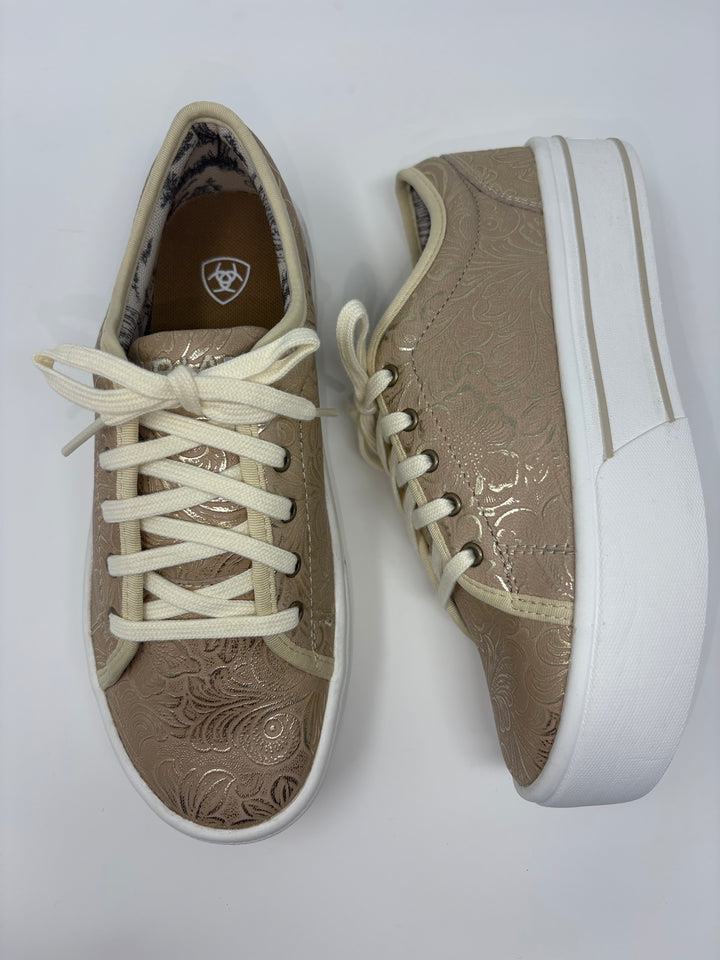 Women's Ariat Skylar Pearl Floral Embossed Shoes