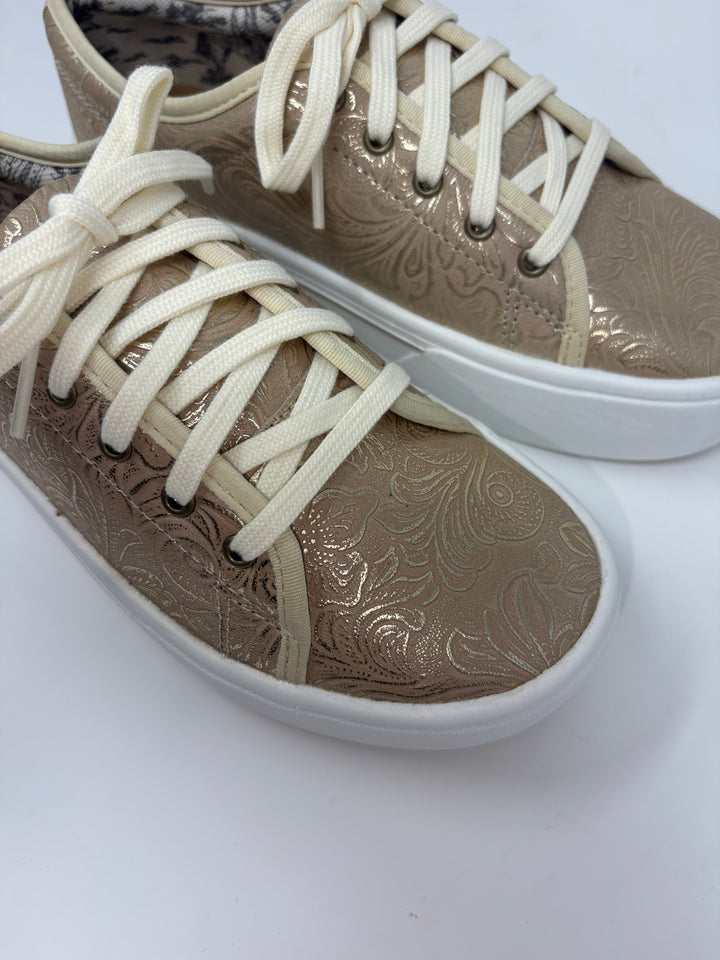 Women's Ariat Skylar Pearl Floral Embossed Shoes