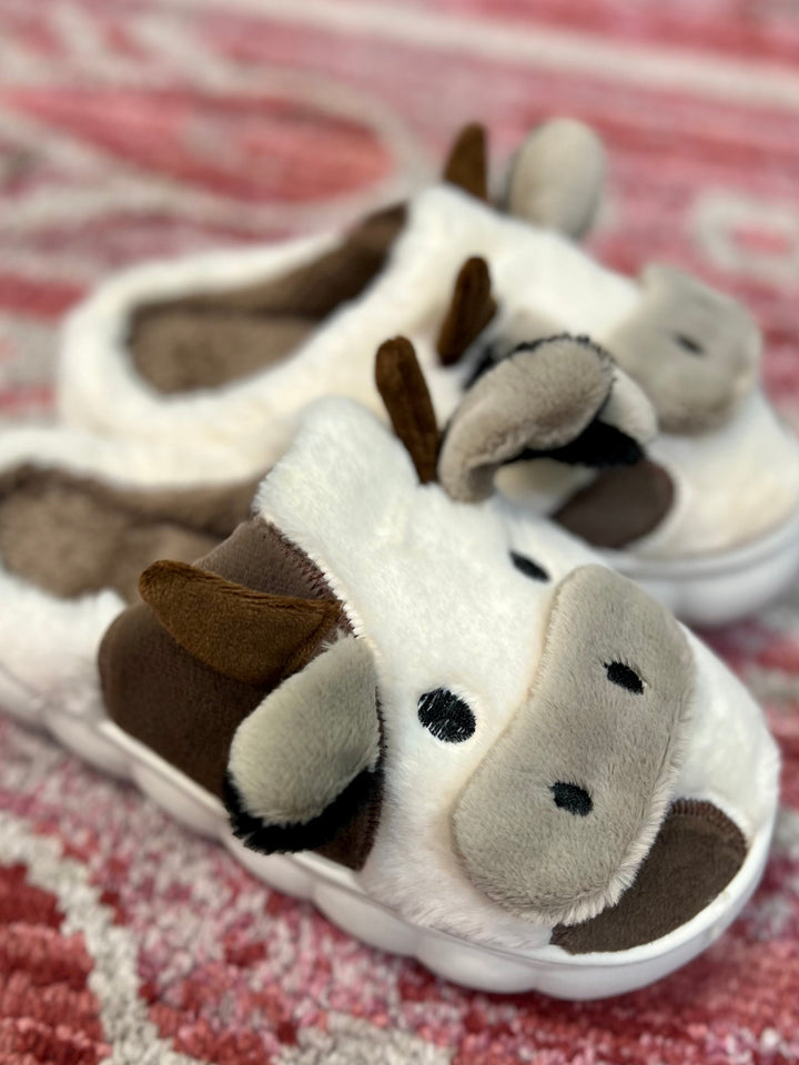 Mooving Around the House Slippers | gussieduponline