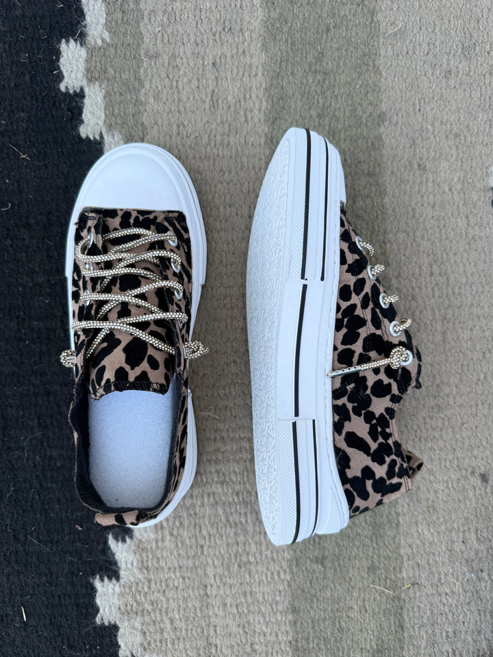 Very G Aman Taupe Leopard Sneakers