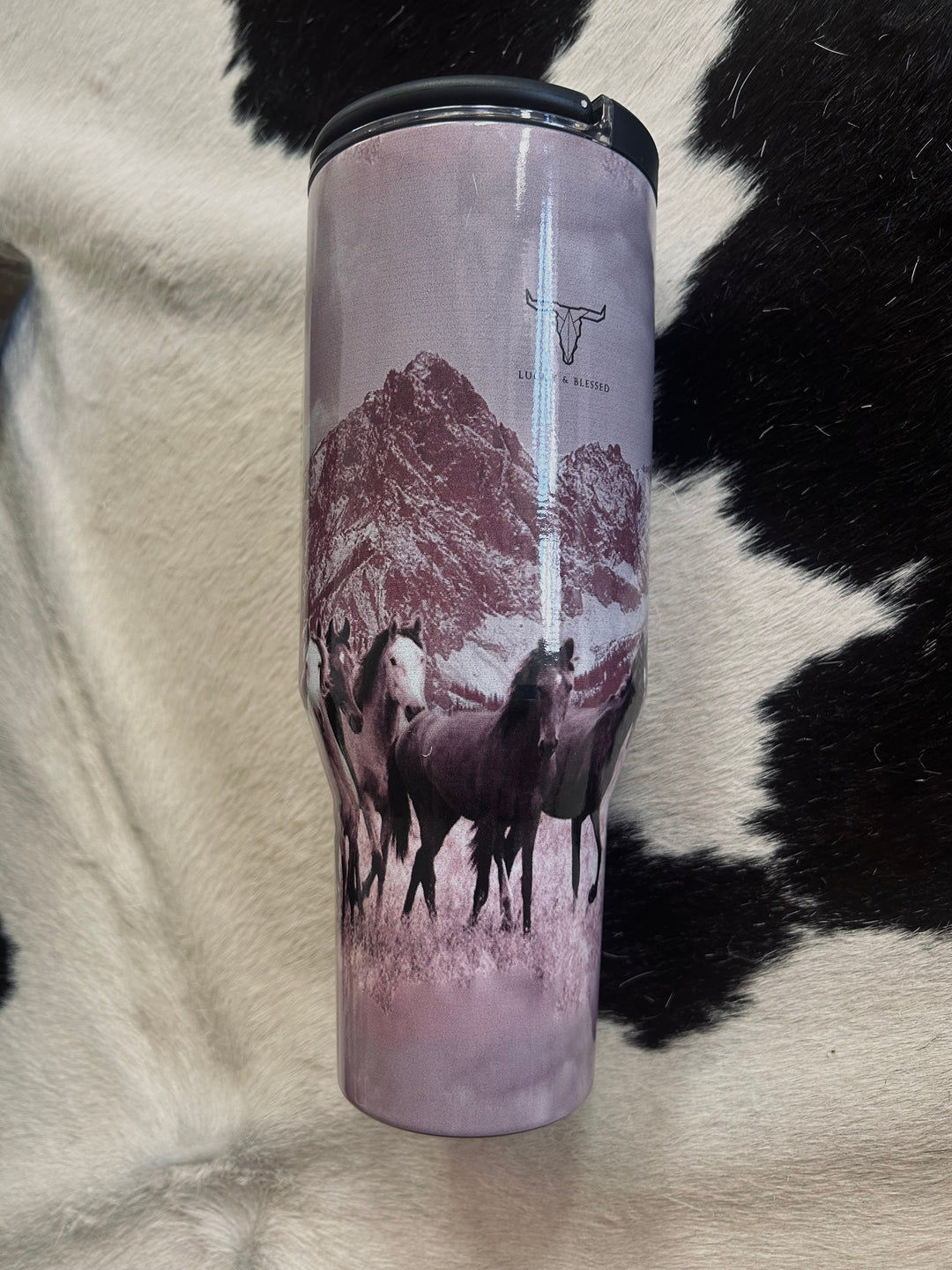 Western Print 40 oz. Tumblers w/Handle- 7 designs*
