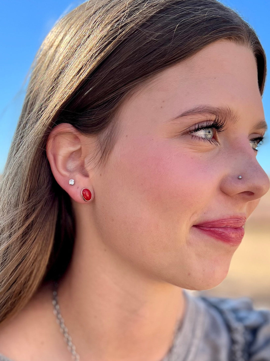 Komatiite Navajo Handcrafted Sterling Earring | gussieduponline