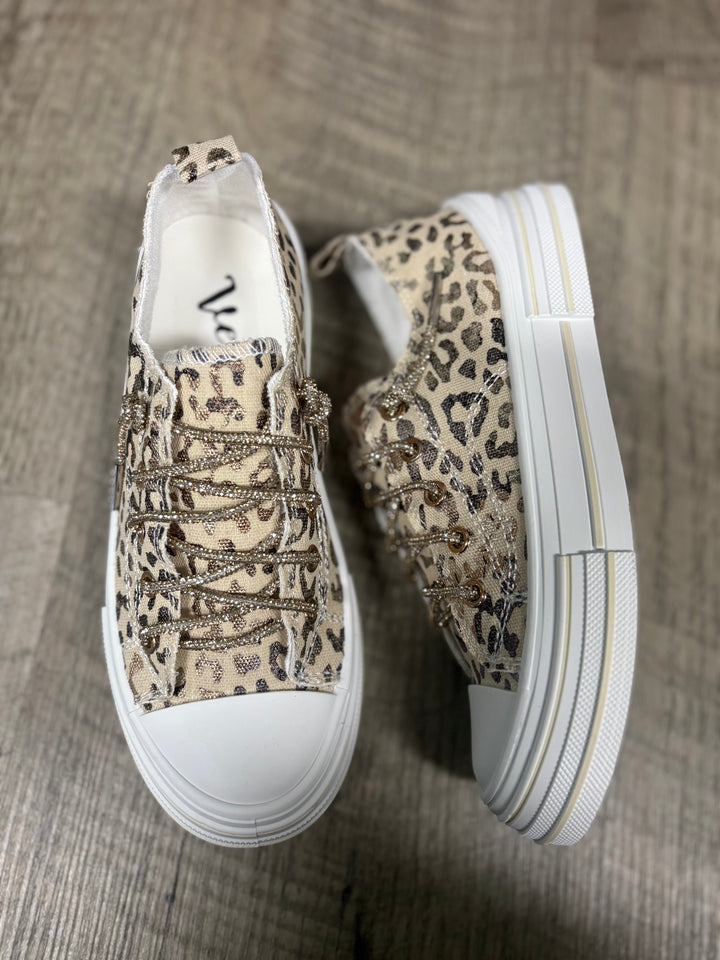 Aman Natural Leopard Sneakers