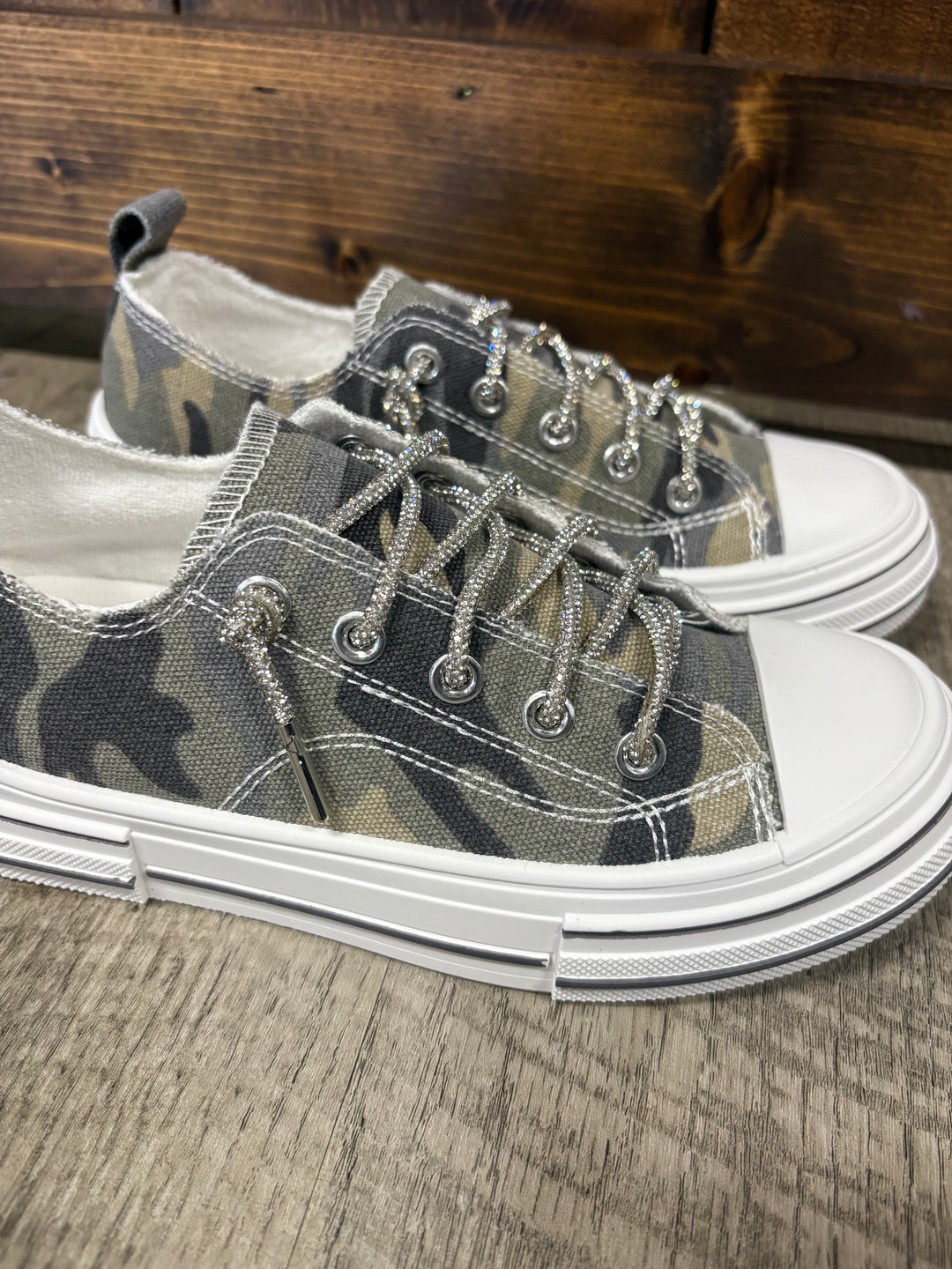 Aman Khaki Camo Sneakers