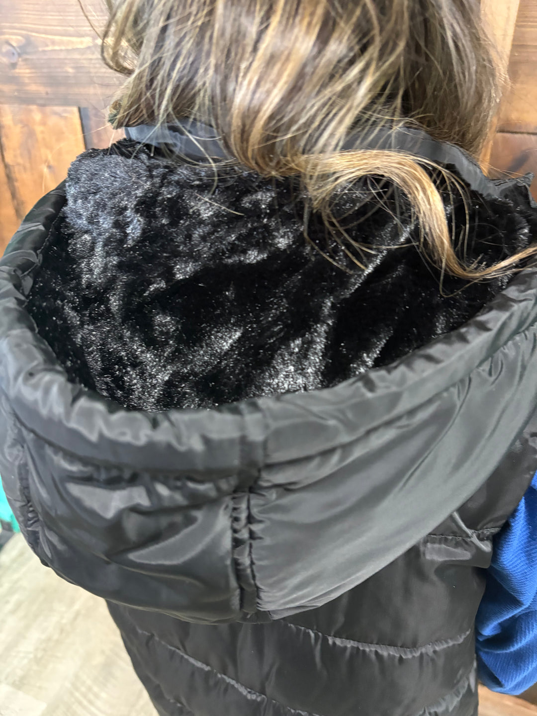 Black Puffer Long Vest