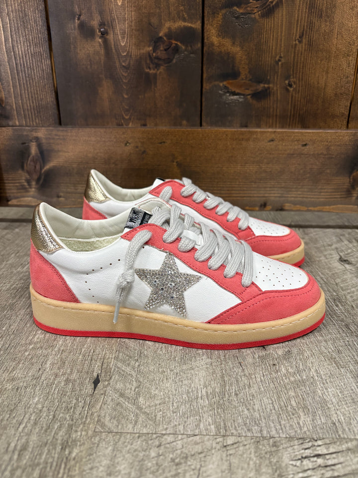 Avery Brick Red Star Sneakers