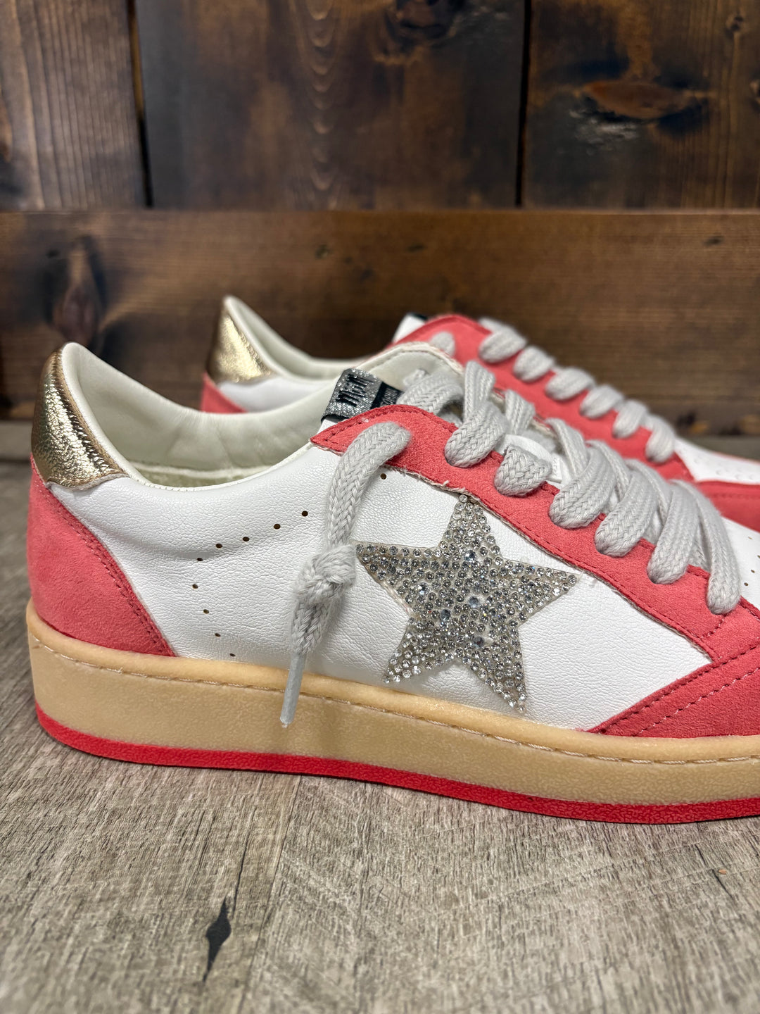 Avery Brick Red Star Sneakers