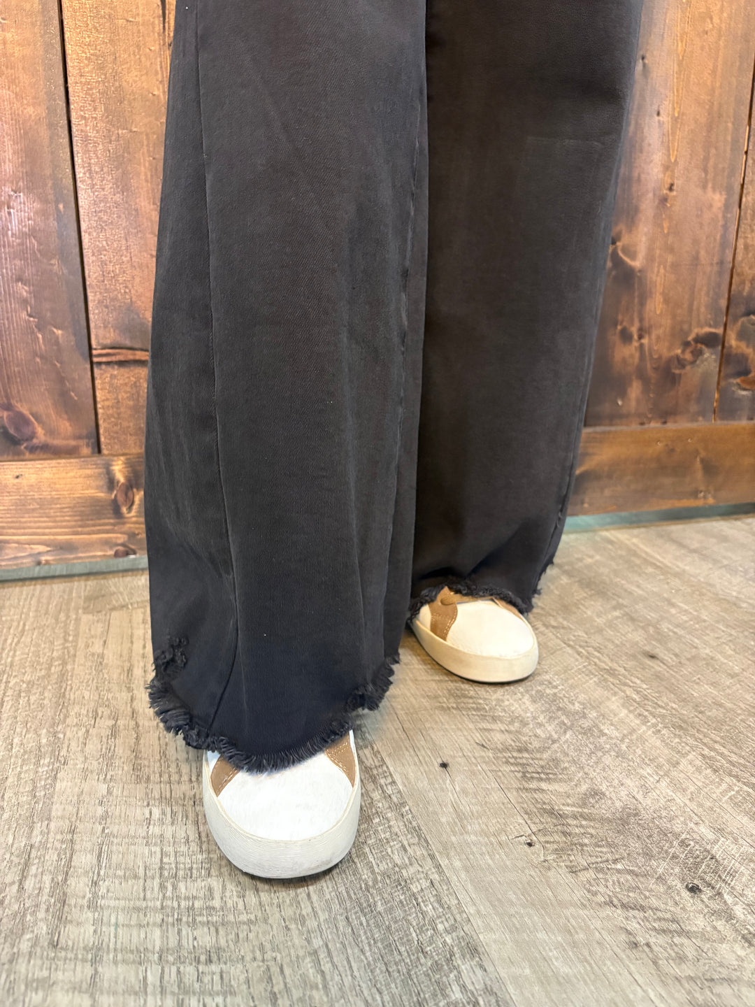 Risen Tummy Control High Rise Palazzo Leg Jeans