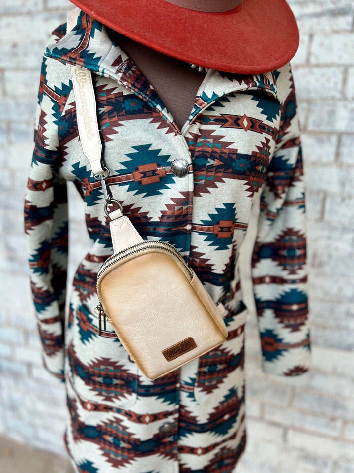 The Original Wrangler Cream Sling Back Crossbody Bag | gussieduponline