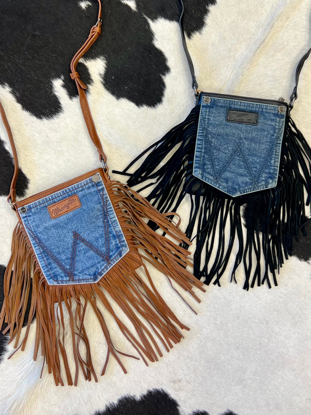 The Original Wrangler Pocket Black Crossbody | gussieduponline