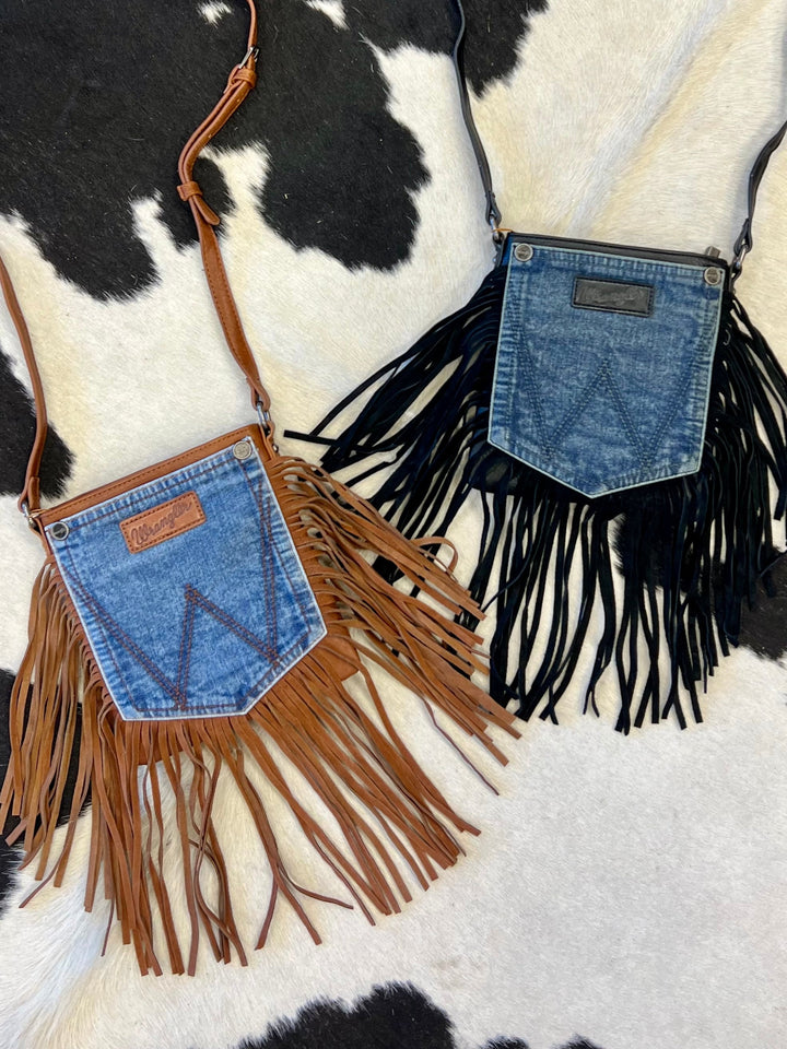 The Original Wrangler Pocket Black Crossbody | gussieduponline
