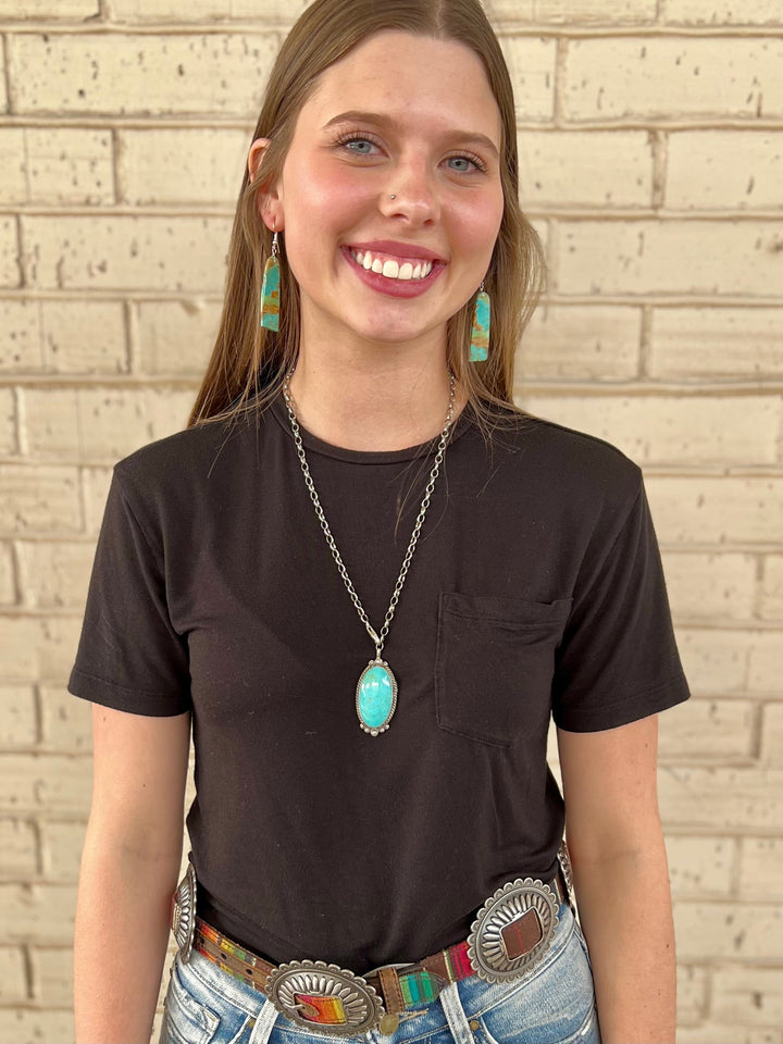 Toggle With Me Turquoise Necklace | gussieduponline