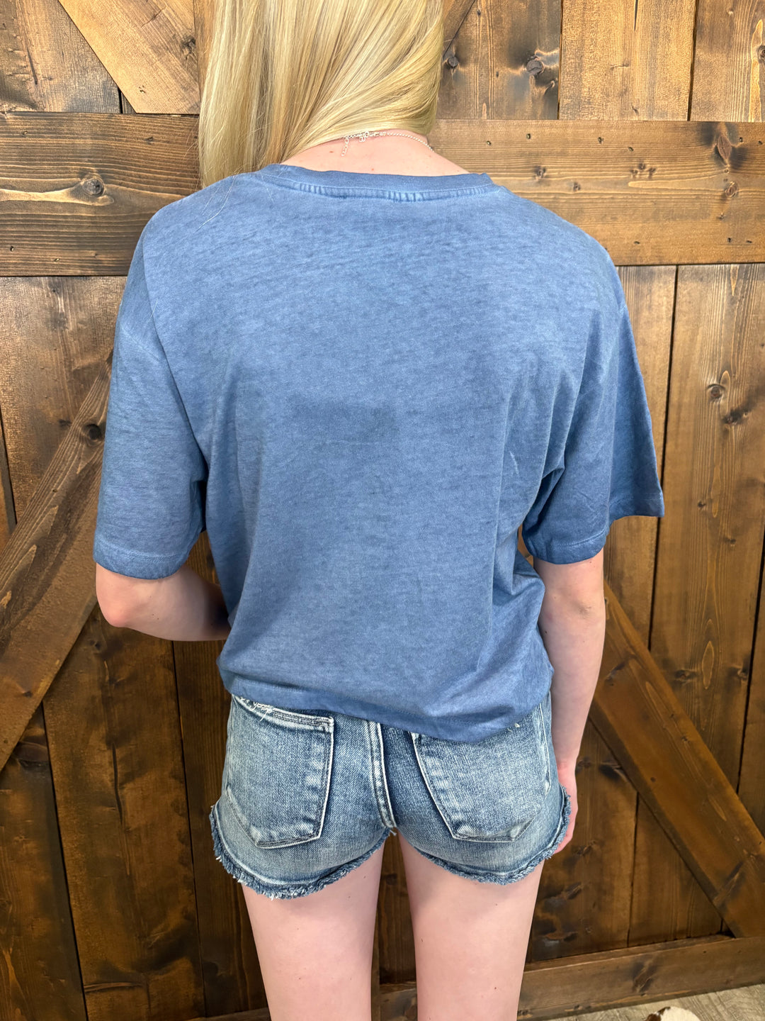 Blue Horse Bit Western Graphic Tee