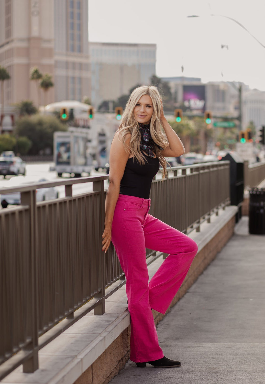 Walking West Denim PINK Long | gussieduponline