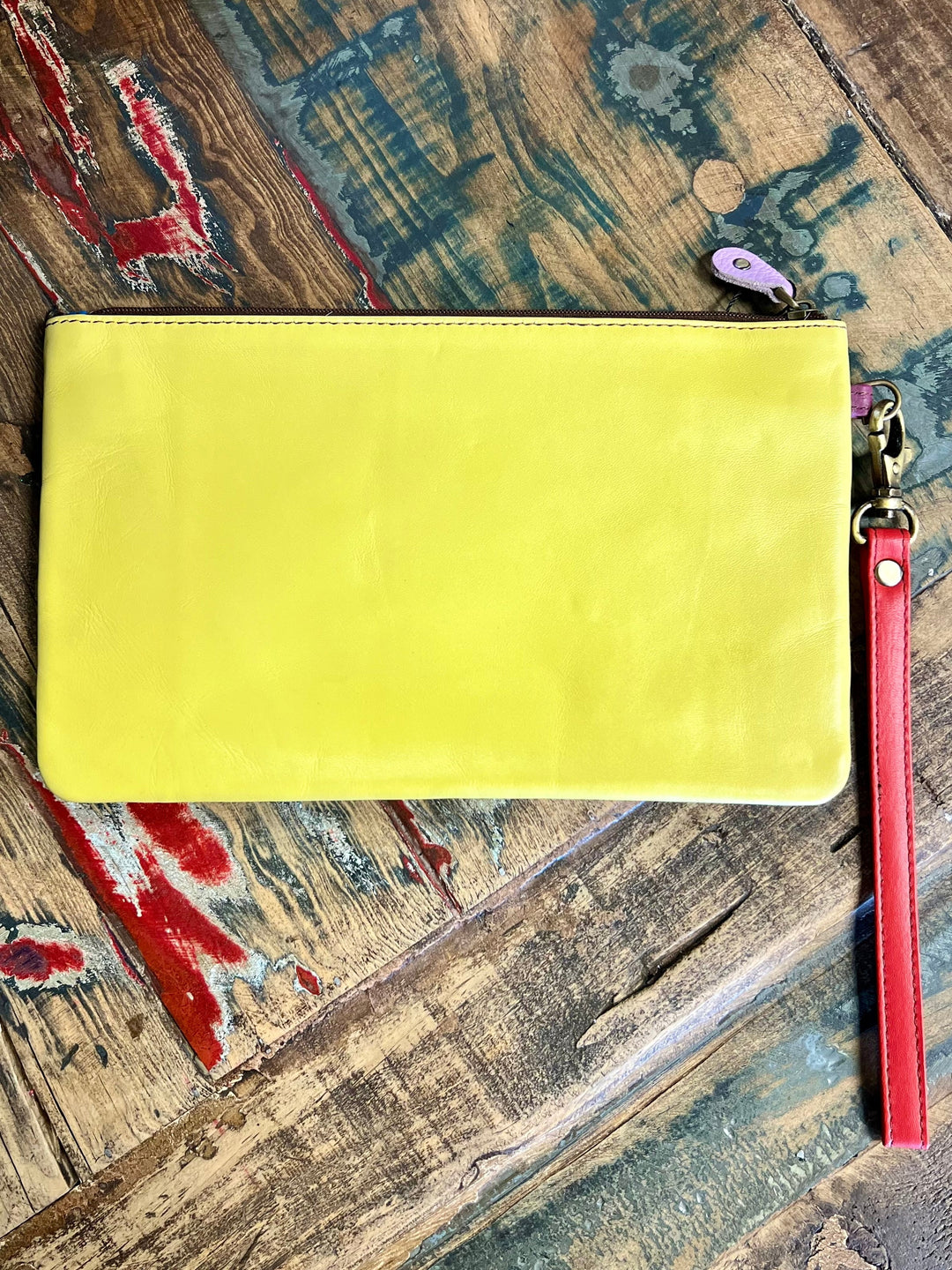 Vance Triple Zip Leather Wristlet- 3 colors | gussieduponline