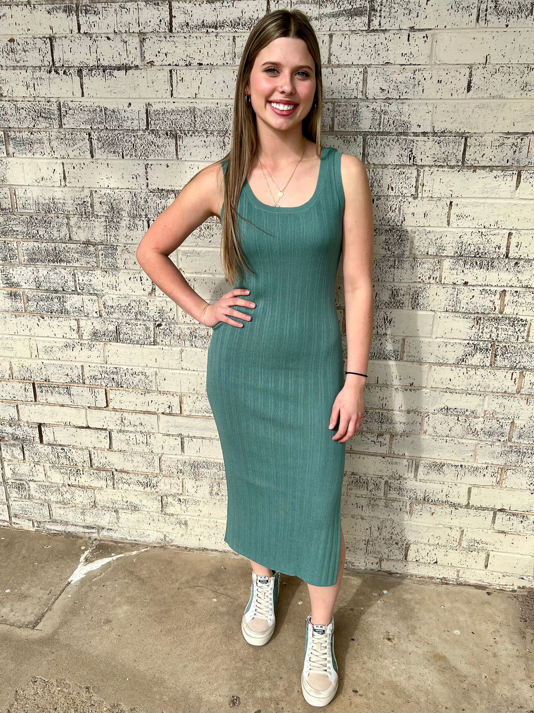 She's A Brick House Dress - 2 Colors | gussieduponline