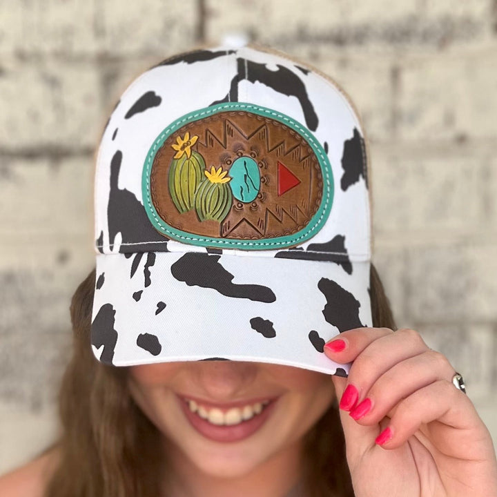 Myra Tooled Leather Ball Caps | gussieduponline