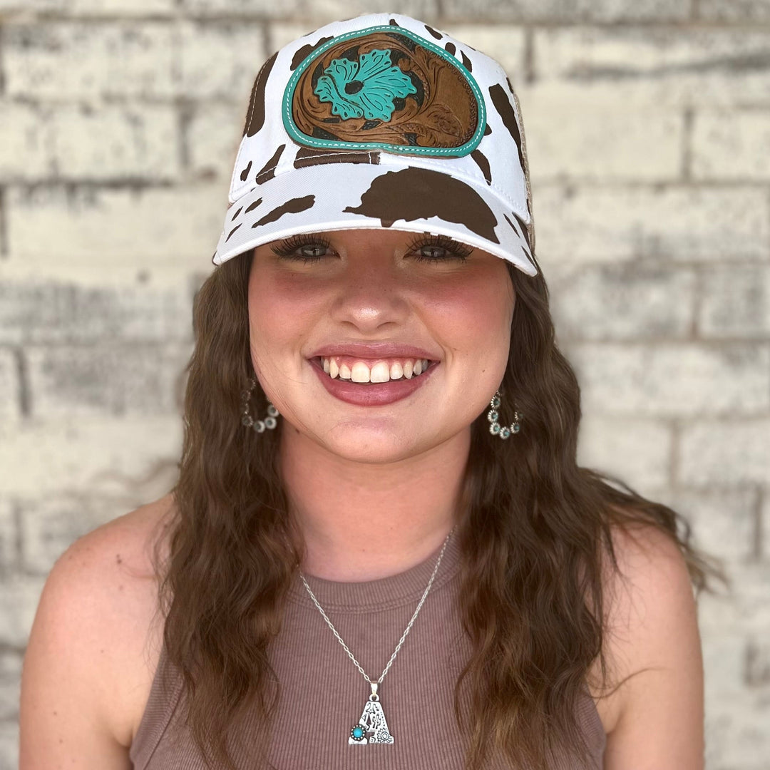 Myra Tooled Leather Ball Caps | gussieduponline