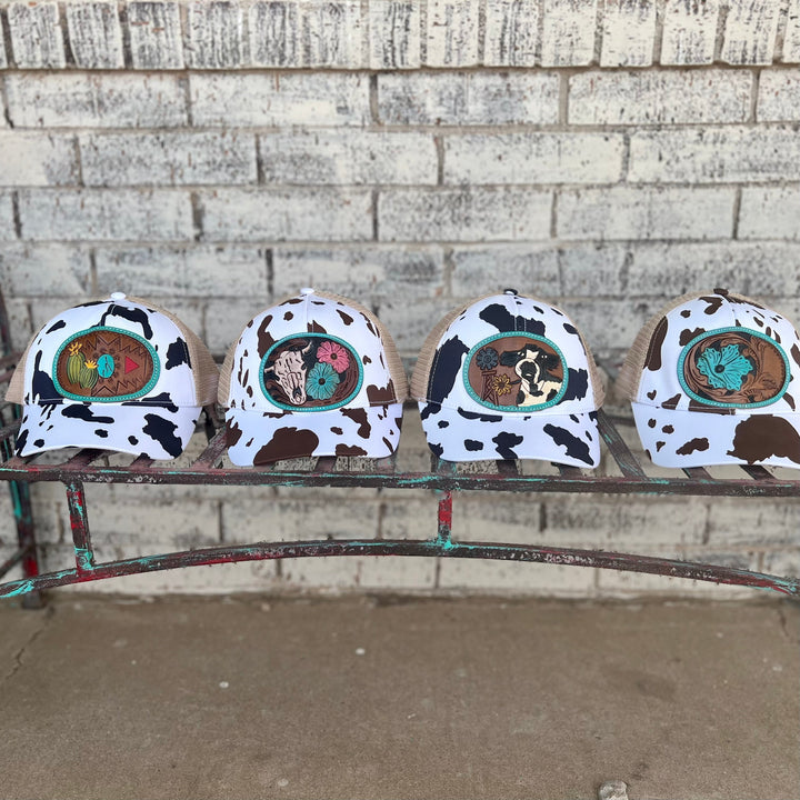 Myra Tooled Leather Ball Caps | gussieduponline