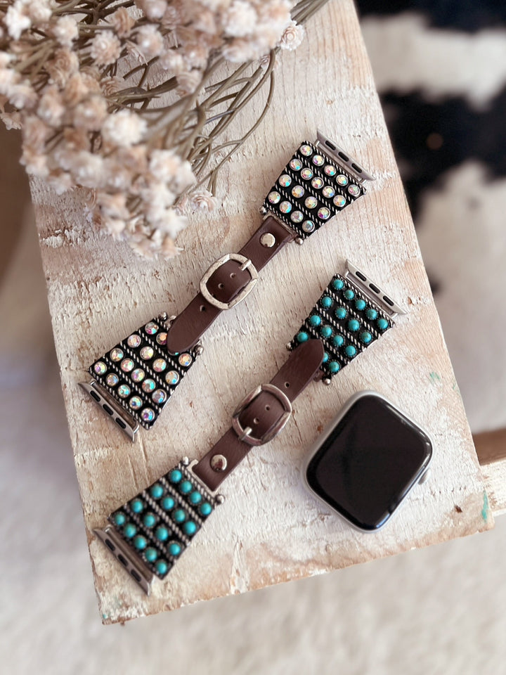 18 Stones Western Inspired Watch Bands - 2 colors | gussieduponline