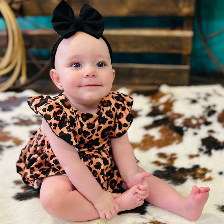 Baby Leopard Onsie Dress | gussieduponline