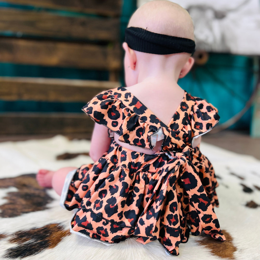 Baby Leopard Onsie Dress | gussieduponline