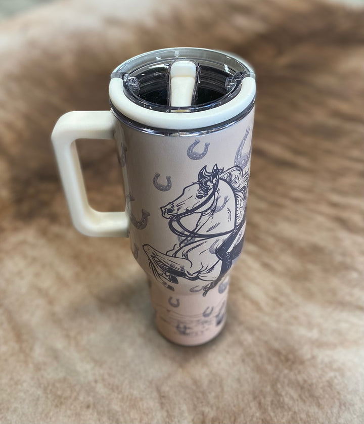 L&B Western Design 40oz Flip Straw Tumbler- 10 Designs