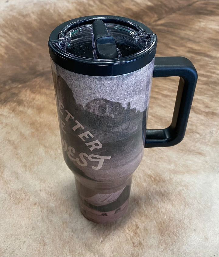 L&B Western Design 40oz Flip Straw Tumbler- 10 Designs