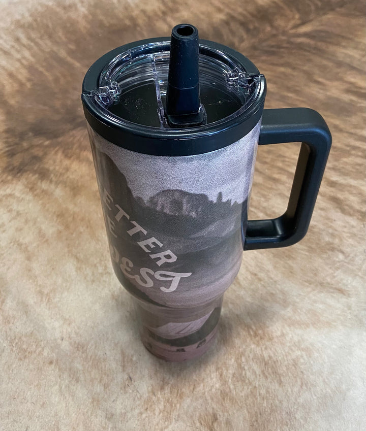 L&B Western Design 40oz Flip Straw Tumbler- 10 Designs