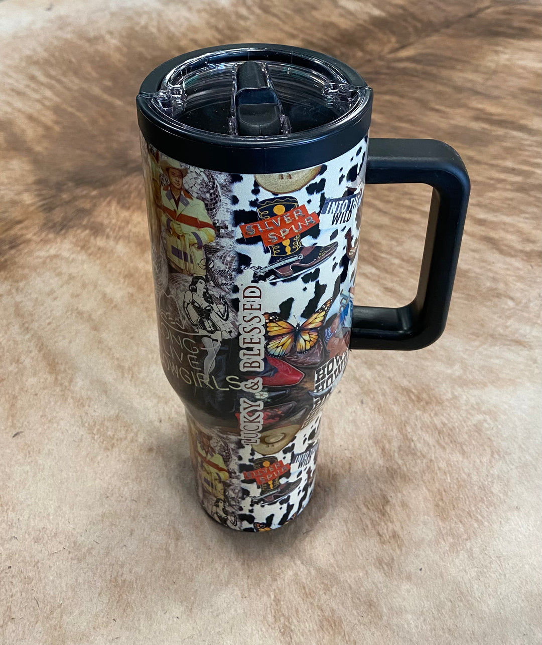 L&B Western Design 40oz Flip Straw Tumbler- 10 Designs