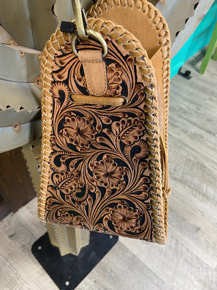 American Darling Bucket Hand Tooled Genuine Western Bag