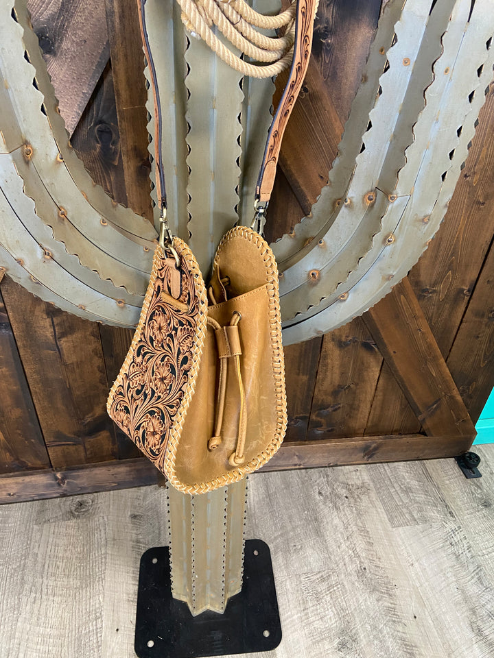American Darling Bucket Hand Tooled Genuine Western Bag