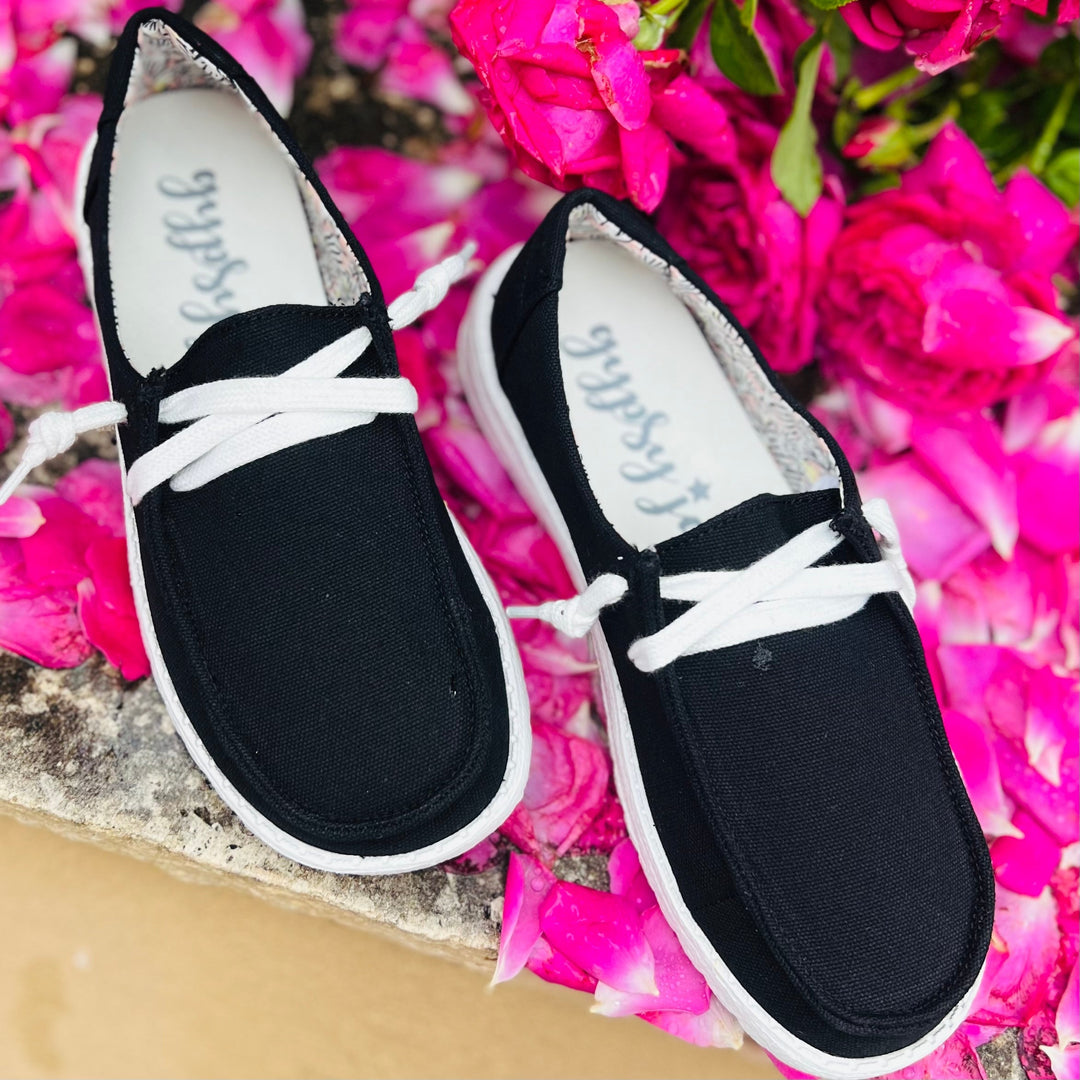 Basic Black Loafers | gussieduponline