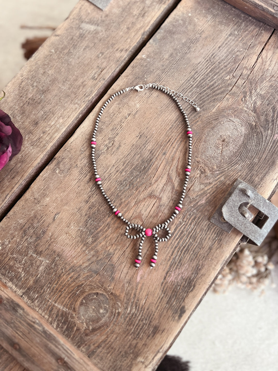 Western Style Navajo Inspired Bow Necklaces - 4 Colors